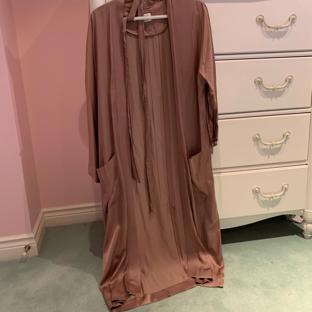 Wilfred “Durante” Satin Robe / Duster Jacket - Picture 4 of 6